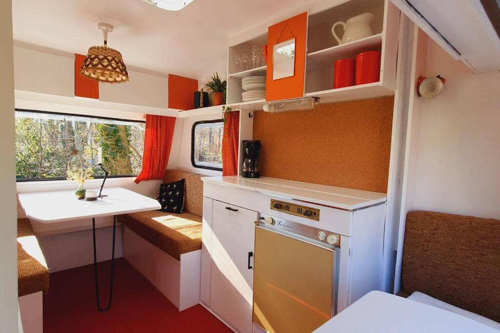 Small Retro Caravan Campsite